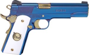 Iver Johnson Eagle Ultramarine 1911 45 ACP pistol with 5.00 in barrel and PVD finish
