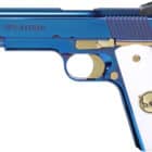 Iver Johnson Eagle Ultramarine 1911 45 ACP pistol with 5.00 in barrel and PVD finish