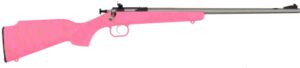Davey Crickett Crickett 22LR pink synthetic stock stainless 16.12 inch barrel