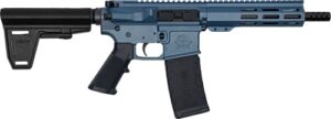 Great Lakes GL-15 HGA 223 Wylde 7.5in braced AR pistol in titanium blue finish