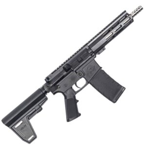 Great Lakes GL-15 braced pistol with 7.5-inch stainless barrel and black Cerakote finish