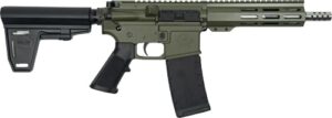 Great Lakes GL15223SSPB AR-style braced pistol with 7.5in stainless barrel in OD Green