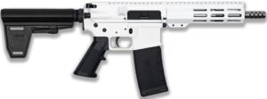 Great Lakes GL15223SSPB white .223 Wylde 7.5 inch braced pistol with 30-round magazine