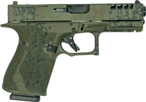 Great Lakes GLFA 19 Striker 9mm lichen green camo pistol bundle with three knives