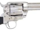 Cimarron Holy Smoker 4.75 inch .357 Magnum revolver, nickel finish, wood grips with silver cross inlay
