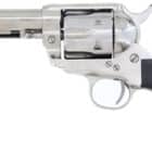 Cimarron Holy Smoker 4.75 inch .357 Magnum revolver, nickel finish, wood grips with silver cross inlay