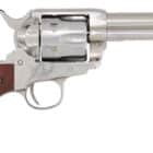 Cimarron Man With No Name SAA .45 Long Colt 4.75 in revolver, nickel finish with wood grips