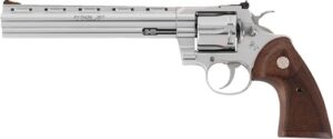 Colt Python .357 Magnum 8 in stainless revolver with walnut grips