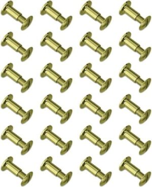 GROVTEC BRASS CHICAGO SCREWS - 24-PACK