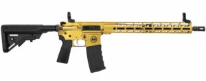 Hi-Point HP-15 5.56 NATO 16-inch rifle in gold with 15-inch M-LOK handguard