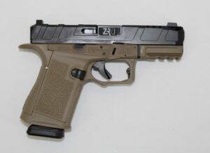 ZRO Delta The One 9mm 4-inch pistol in Black and FDE, left-side view