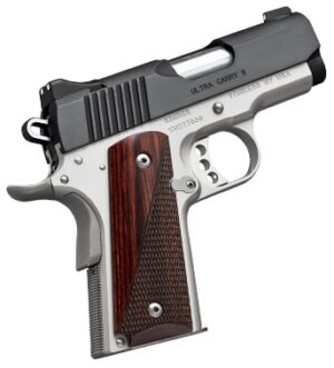 Kimber Ultra Carry II Two-Tone .45 ACP 3 inch pistol with rosewood grips