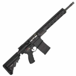 LMT MLKMWS .308 (7.62x51 NATO) 16 inch rifle with polymer stock and 20-round magazine, black finish