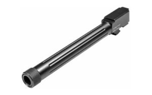 Lone Wolf AlphaWolf 10mm threaded and fluted barrel for Glock 20L, salt bath nitride finish, black