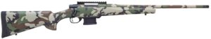 LSI HOWA M1500 Mini 6MM ARC rifle with 22 inch threaded barrel and woodland camo stock