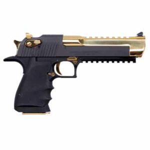 Magnum Research Desert Eagle Mark XIX .50 AE 6-inch Black frame with Titanium Gold barrel
