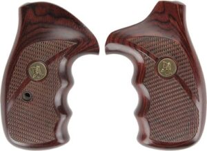 Pachmayr Renegade 63020 checkered rosewood laminate grip panels for S&W K/L-frame