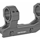 Riton 30mm/1in Precision QD one-piece scope mount, black, Picatinny rings