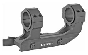 Riton 30mm/1in Precision QD one-piece scope mount, black, Picatinny rings
