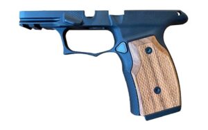 Sharps Bros SBGM01-G2 grip module for Sig P365X/P365XL; black anodized with cherry wood panels