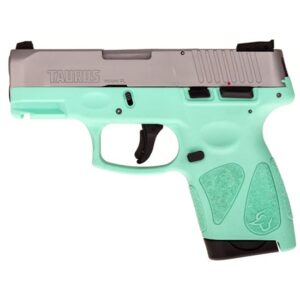 Taurus G2S 9mm cyan polymer frame matte stainless slide right-side view