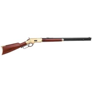 Taylors and Company TF Uberti 1866 Sporting .38 SPL 24-1/4in octagonal barrel rifle, blue barrel and brass frame