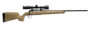 Savage Axis 2 XP Compact 7mm-08 Rem 20in FDE with mounted 3-9x40 scope, right-hand