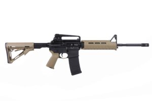 Bushmaster PATROLMAN 5.56 NATO AR rifle FDE with Magpul MOE furniture and detachable carry handle