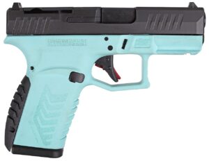 Derya Arms DY9Z 9mm 3.50 inch blue and black striker-fired pistol, RMSc optic-ready slide