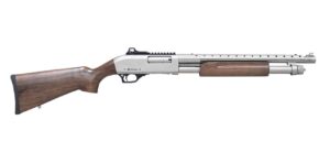 Citadel Mariner FRMN2020NKL 20 Gauge pump shotgun 18.5 inch nickel heat-shield barrel walnut stock