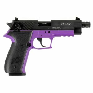 ATI GSG Firefly .22 LR pistol with 4.9 inch threaded barrel and purple frame