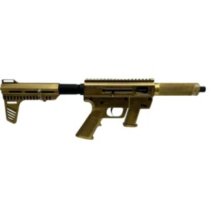 Just Right Carbine 45th/47th Trump Edition 9mm pistol, 6.5-inch threaded barrel, gold Cerakote