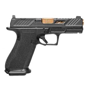 Shadow Systems XR920 Elite 9mm pistol with 4in bronze barrel and black polymer grip