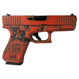 Glock 19 Gen5 Custom Texas Orange 9mm 4.02 inch barrel three 15-round magazines