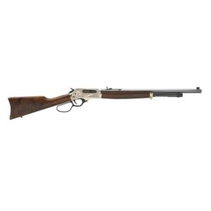 Henry Repeating Arms Brass Wildlife Edition .45-70 Government lever-action rifle with brass receiver and walnut stock
