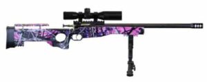 Keystone Crickett KSA2148 single-shot .22 LR precision rifle Muddy Girl thumbhole stock