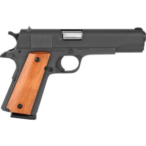 Rock Island Armory M1911-A1 GI .45 ACP 5 inch parkerized with wood grips 51421-MA