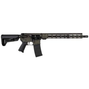 Shark Coast Celtic Deluxe AR-15 5.56mm 16-inch barrel engraved distressed green Cerakote