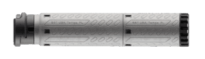 B&T Print-X SQD titanium modular suppressor for .40 S&W / 10mm, gray finish, 1.7 inch diameter