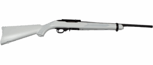 Ruger 10/22 Carbine with white synthetic stock and 18.5 inch barrel
