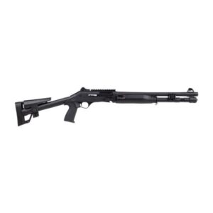 Panzer Arms M4 Speed 12GA semi-auto shotgun with 18.5-inch barrel and fixed skeleton stock in black