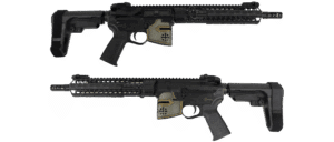 Spikes Tactical Rare Breed Crusader 5.56 pistol with 10-inch M-LOK and SB3 brace