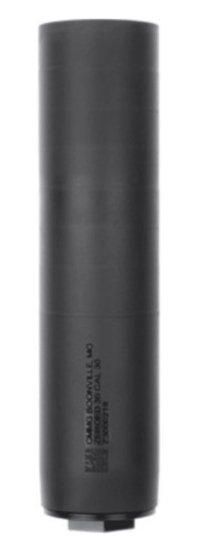CMMG Zeroed 36 suppressor 6.5in length 1.58in diameter black nitride