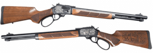 Smith & Wesson 1854 Engraved Mountain Lion lever-action rifle .357 Magnum 19.25 in walnut