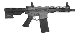 ATI Alpha Maxx 5.56 AR pistol in Sniper Grey with 7.5-inch barrel, 7-inch handguard and Parbrace