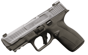 Smith & Wesson M&P 9 Shield X NTS Crushed Silver Battleworn 3.6 inch pistol