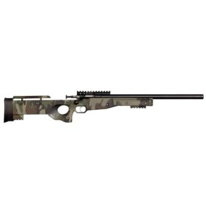 Davey Crickett KSA2150-M81 .22 LR single-shot rifle with 16.10in threaded bull barrel and M81 camo stock