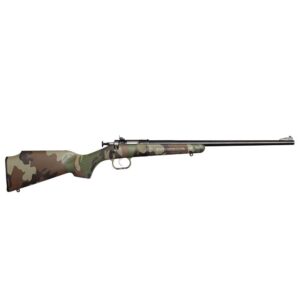 Davey Crickett My First Rifle Gen2 .22 LR Woodland M81 camo synthetic stock blued barrel