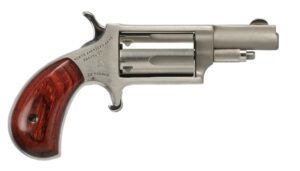 North American Arms .22 Magnum mini single-action revolver 1.625 inch stainless with wood grips