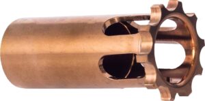 Rugged Suppressors OP009 piston 1/2x28 internal shoulder copper finish 17-4 stainless
